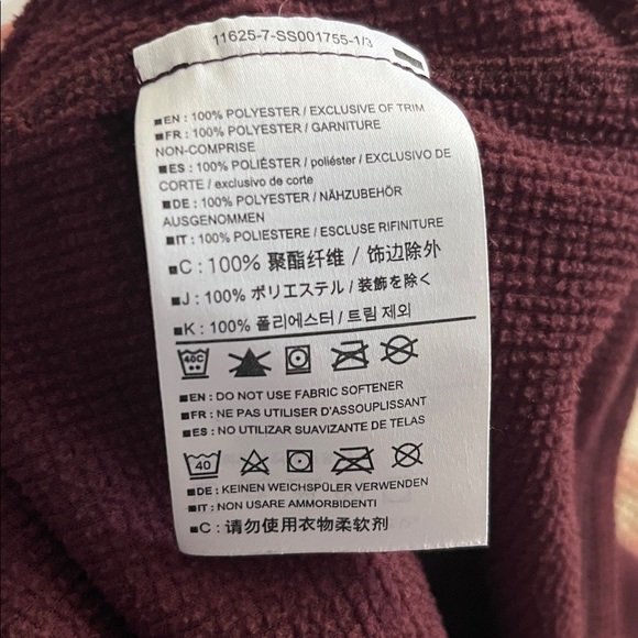 Arc'teryx Women’s Burgundy Zip-Neck Pullover Base Layer Size L - Picture 8 of 8